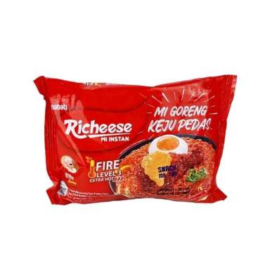 Richeese mi instan FIRE LEVEL 3 - mie goreng keju pedas - indomie