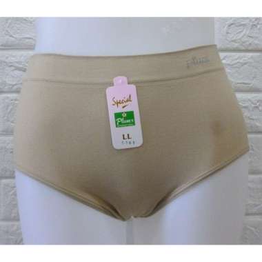 CD WANITA CELANA DALAM CEWEK RAJUT SEAMLESS POLOS PLUM 5361 XL