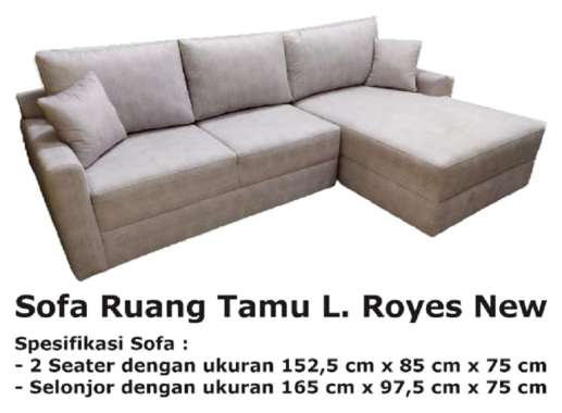 Sofa Ruang Tamu L. Royes New Kota Pekanbaru