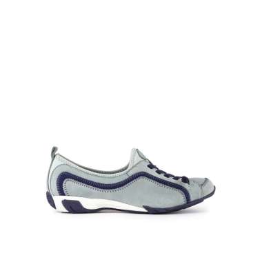 Hush Puppies Sneakers Wanita Ladies Casual - Qualify Blue 10 Aqua Grey Nubuck