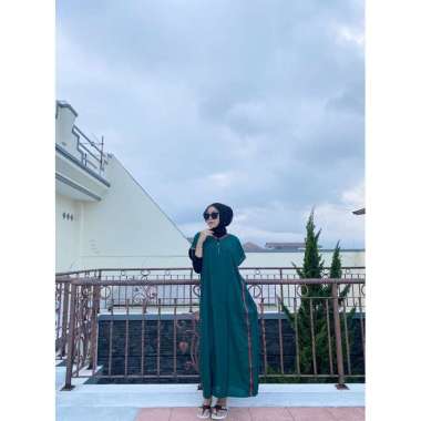 Long Daster Polos Daster Viral Rayon Premium Gc Emerald