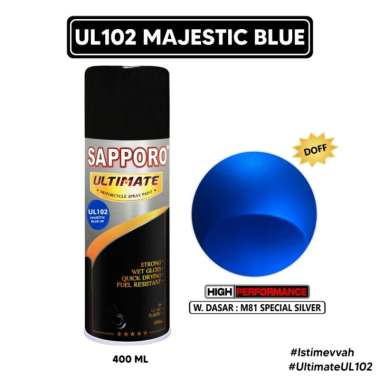 Sapporo Ultimate UL102 Majestic Blue HP / Sapporo Spray / Cat Aerosol Terbaik