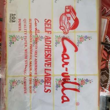 Label/ stiker nama undangan motif 121