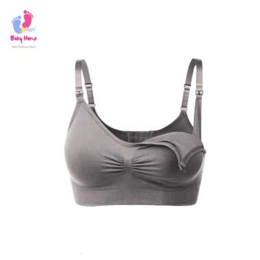 Bra Menyusui Jumbo Kancing Depan Tanpa Kawat Bh Menyusui Bahan Katun L(36-38)80-85A-E beanpaste