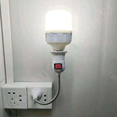 Sambungan Fitting Lampu Belajar Fleksibel Colokan Kabel Flexible EU On