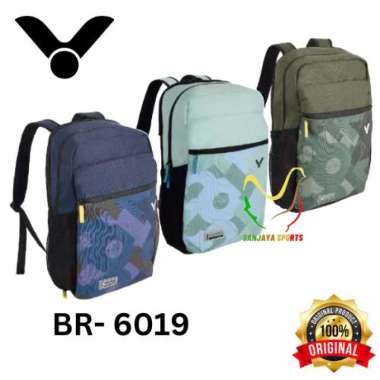 TAS BACKPACK VICTOR BADMINTON BULUTANGKIS VICTOR BR6019 6019 ORIGINAL BLUE PRINT
