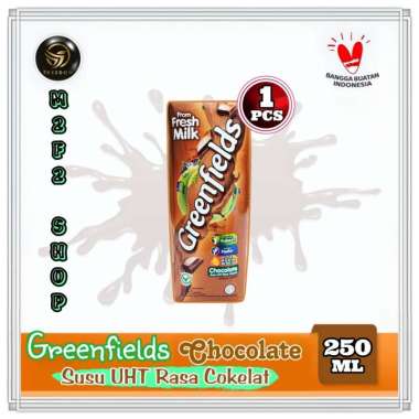 Greenfields Susu Kotak UHT Chocolate Milk | Cokelat - 250 ml (Kemasan Satuan)