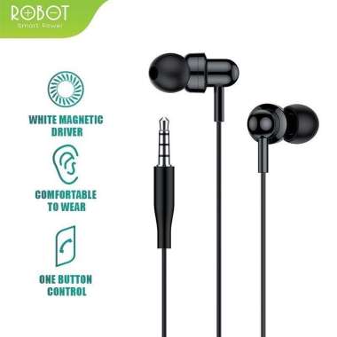 Headset/Earphone Kabel Robot RE20 ORIGINAL