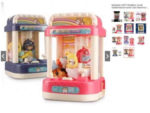 MAINAN CAPIT BONEKA CLAW GAME Mainan Anak Claw Machine / Mesin Tangkap Boneka / Mesin Capit Boneka S