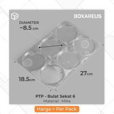Mika Donat Alas Tray Tatakan Pie Mika Sekat Kue Bolu Pie | PTP Bulat 6