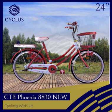 Sepeda Keranjang CTB Citybike Phoenix 8830 24 Inch Anak Dewasa Sepeda Phoenix Single Speed NEW