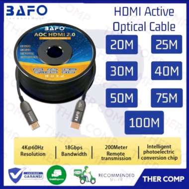 BAFO Kabel HDMI Fiber Optic / Optik 50 Meter
