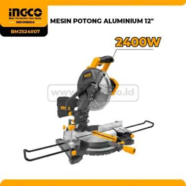 Sliding Mitre Saw 12" INGCO BM2S24007 Mesin Miter Saw Potong Aluminium