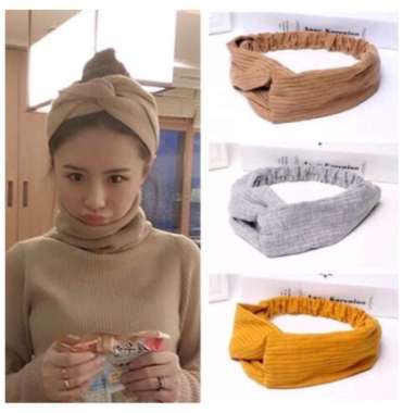 BANDANA HEADBAND KOREA / BANDO SILANG KOREA IMPORT / HEADBAND KOREA IMPORT