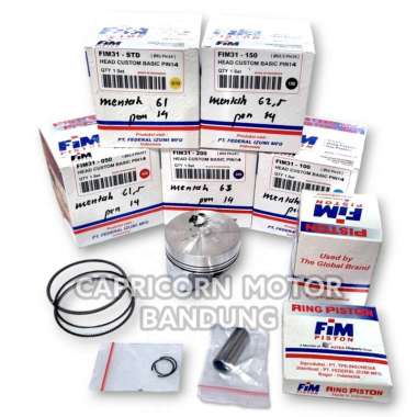 Piston Kit MENTAH CUSTOM 61 61.5 62 62.5 63 PEN 14 FIM31 FIM IZUMI MENTAHAN 62
