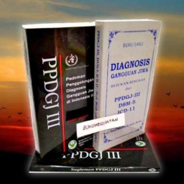 Baru Buku Sepaket Ppdgj Iii ( Hitam) Who Dan Buku Saku Ppdgj Iii Dsm 5