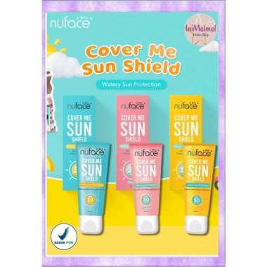 Nuface Cover Me Sun Shield | Nuface Sunscreen murah SPF 30 BIRU