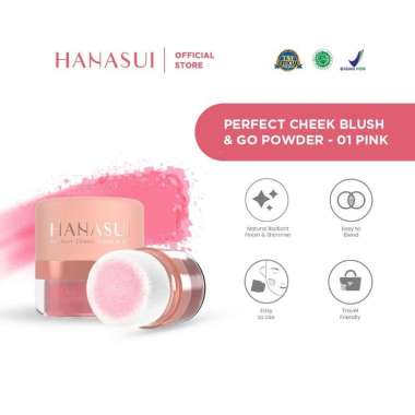 Hanasui Perfect Cheek Blush & Go Powder 01 PINK