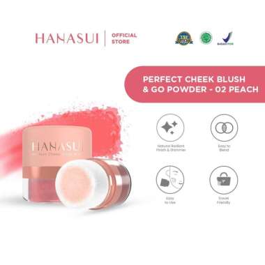 Hanasui Perfect Cheek Blush & Go Powder 02 PEACH