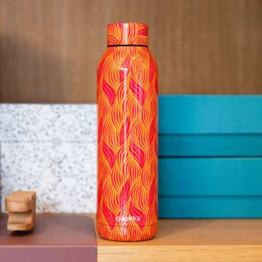 Quokka Thermal SS Bottle Solid 630ml Orange Bloom
