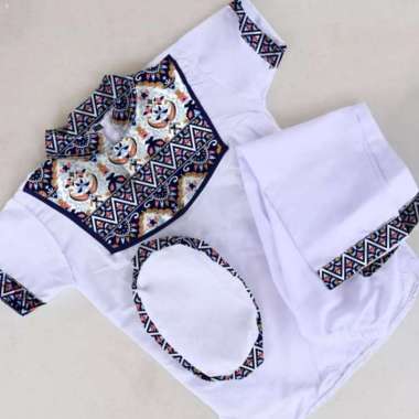 *Harga Promo* 1 Set Baju Koko Celana Peci Muslim Anak Sultan Premium 7-8 Tahun