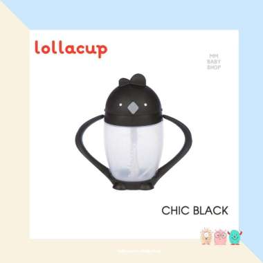 Lollacup Straw Sippy Cup Hitam
