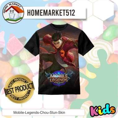Kaos Anak Mobile Legends Chou Stun Skin Kaos Anak Laki-Laki Dan Perempuan | HOMEMARKET512 S