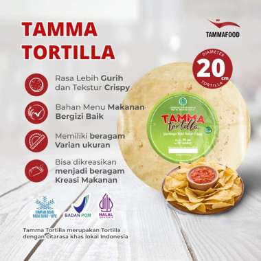 Tamma Tortilla Besar Sedang Mini Isi 20 Pcs Kulit Kebab Mini 20cm