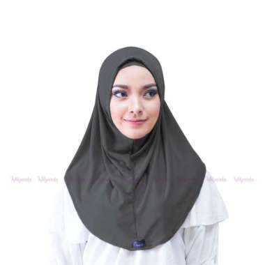 Hijab Instan Short Syria Fashion Kerudung Jilbab Sport Pendek Anti Gerah Nyaman Dipakai hitam