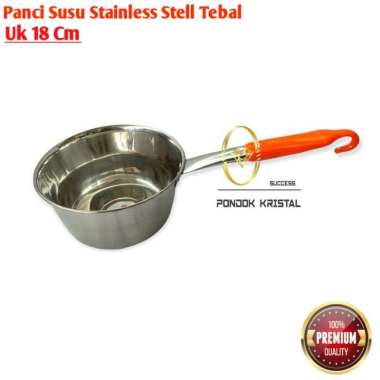 Panci Susu Milk Pot 18 Cm Stainless Stell Murah Tebal / Promo Panci Su Orange
