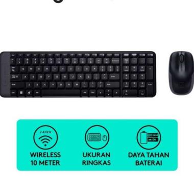 Logitech MK 215 Wireless Combo Keyboard Mouse Original 100% garansi