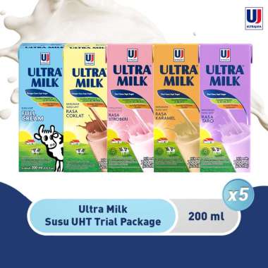 Promo Harga Ultra Milk Susu UHT Full Cream 200 ml - Blibli