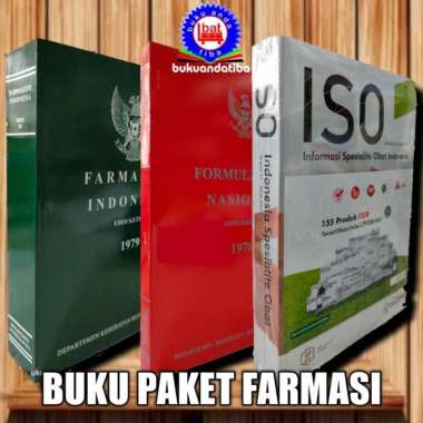 Paket Buku Farmasi - Iso - Farmakope - Formularium Nasional - Depkes