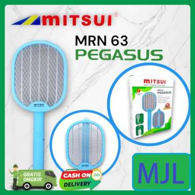 Raket Nyamuk Listrik Mitsui PEGASUS 2 in 1 fitur perangkap lampu