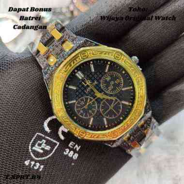 LAROCHE - JAM TANGAN PRIA ELEGAN - JAM TANGAN UNTUK PESTA - LENGKAP VARIASI CRONO OFF - JARUM ANALOG