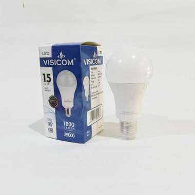 Lampu LED Bulb Visicom 15 Watt Warna Putih