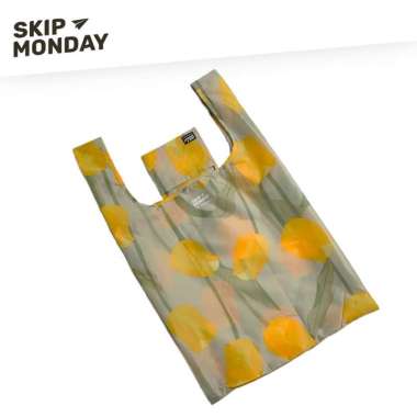 Skip Monday Forever Ever Shopping Bag Tas Belanja Lipat Folding Bag Holland Tulip
