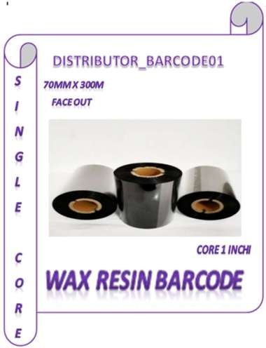 Ribbon Barcode Wax Resin 70mX300m / Sticker Ribbon Barcode