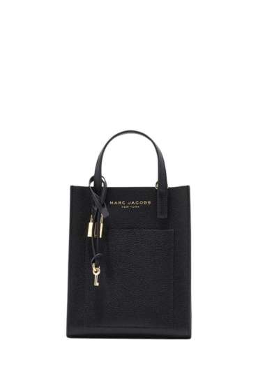 MARC JACOBS Micro Grind Satchel Tote Bag Black