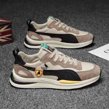 Supervice Sepatu Sneaker Import Original Sepatu Olahraga kuat dan lentur (MG ROON) 42 cream
