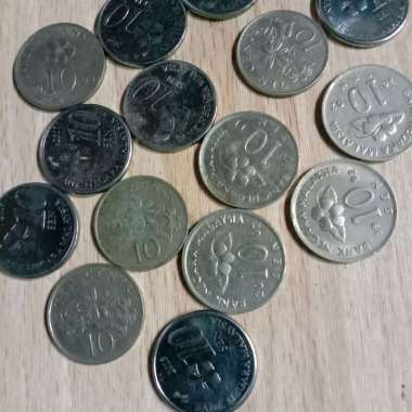 Uang koin kuno 10 SEN MALAYSIA