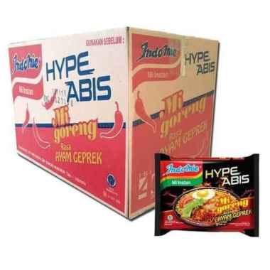 Indomie Mie Goreng Ayam Geprek Hype Abis 1 dus isi 40 Bungkus