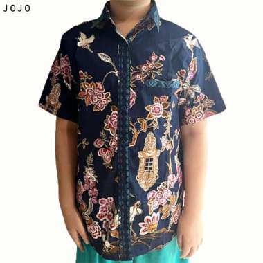 Evercloth Jojo Kemeja Batik Anak Cowok Couple Family Set Baju Anak Laki-laki Pria SIZE 2