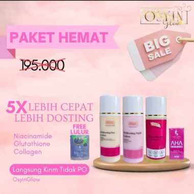OSYIN GLOW Formula Baru Paket Hemat Lotion Day Night AHA Toner