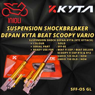 SHOCK DEPAN KYTA BEAT SCOOPY FI ESP VARIO 125 150 GENIO NEW BEAT DELUXE KTC KYTACO SFF-05 SHOCKBREAK