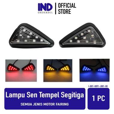 Lampu Sein Tempel Segitiga LED Untuk Semua Jenis Motor Fairing Ninja 250 300 R15 R15 R25 GSX 150 CBR