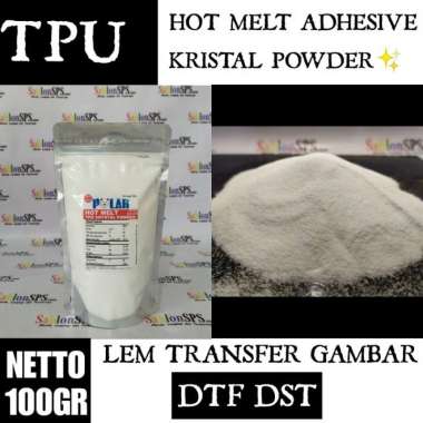 tpu hot melt adhesive crystal powder premium dtf dst 100gr Multicolor