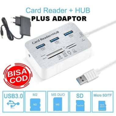 Charger USB 6.8A, 4 Port /34W Kualitas Terbagus USB HUB 3port