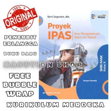 Buku Proyek Ipas Teknologi Kelas 1 / 10 Smk Erlangga Kurikulum Merdeka