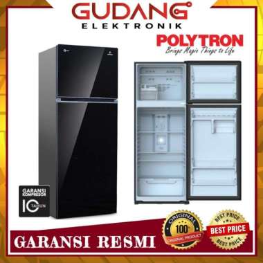 LEMARI ES 2 PINTU POLYTRON PRW29VX JUMBO KULKAS POLYTRON PRW 29 VX